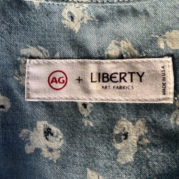 AG x Liberty Art Fabrics | Floral Chambray Button Down | Small | Made in USA - Picture 9 of 9